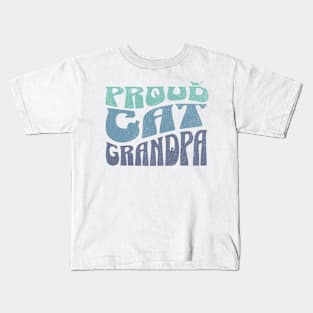 Proud Cat Grandpa Kids T-Shirt